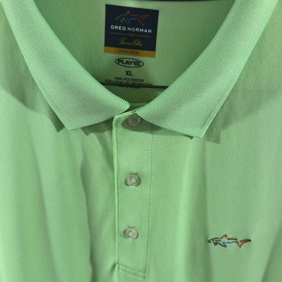 Men’s Greg Norman Collection Green Performance Polo Shirt Size XL - Picture 2 of 5